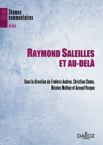 Emprunter Raymond Saleilles et au-delà livre