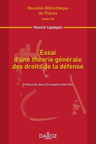 Emprunter Essai d'une théorie générale des droits de la défense livre