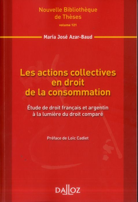 Emprunter Les actions collectives en droit de la consommation. Etude de droit français et argentin à la lumièr livre