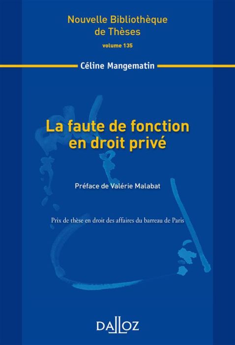 Emprunter La faute de fonction en droit privé livre