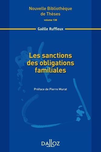 Emprunter Les sanctions des obligations familiales livre