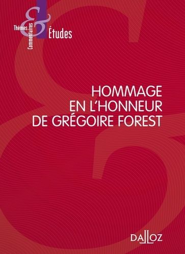 Emprunter Hommage en l'honneur de Grégoire Forest livre