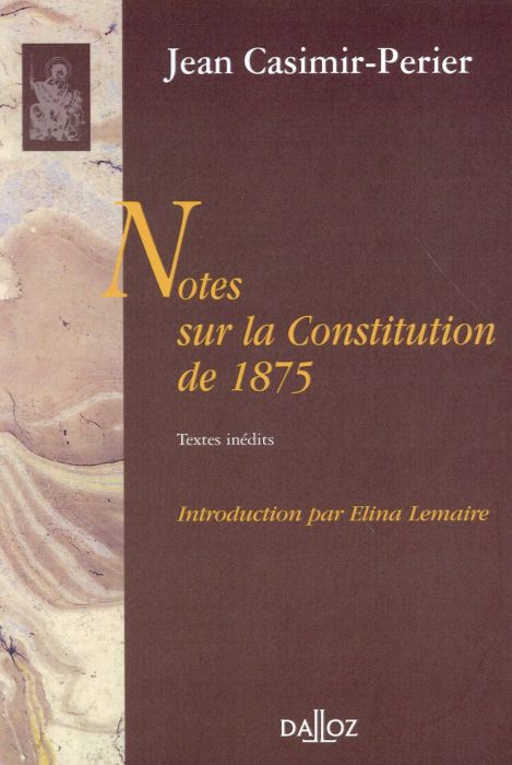 Emprunter Notes sur la Constitution de 1875 livre