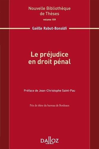 Emprunter Le préjudice en droit pénal livre