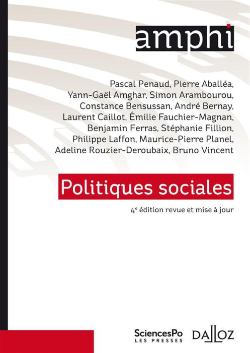 Emprunter Politiques sociales. 4e édition livre