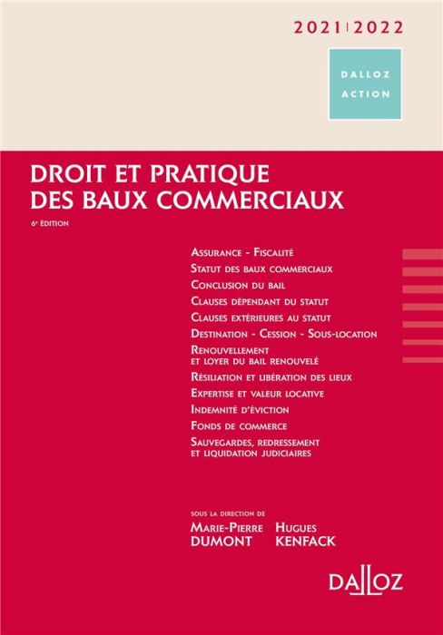 Emprunter Droit et pratique des baux commerciaux. Edition 2021-2022 livre