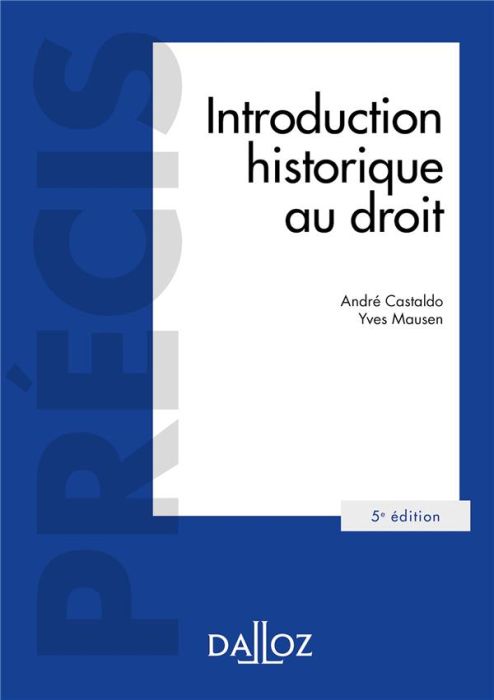 Emprunter Introduction historique au droit. 5e édition livre