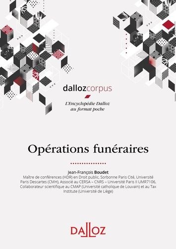 Emprunter Opérations funéraires. Edition 2020 livre