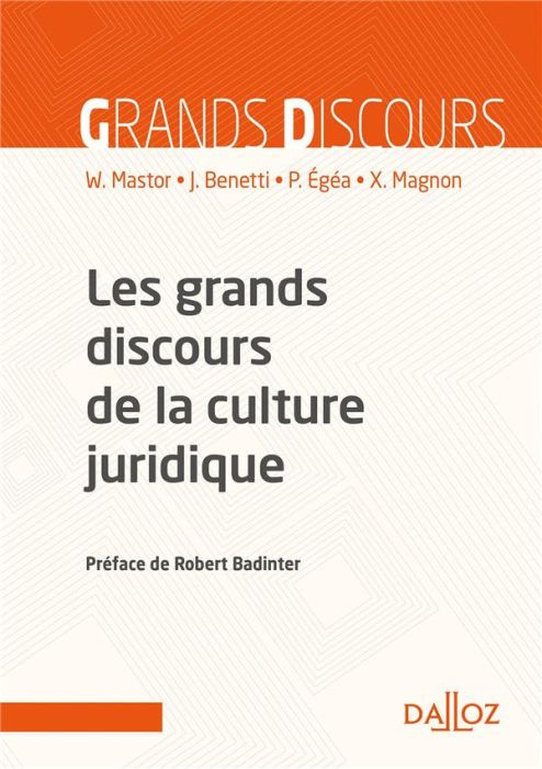 Emprunter Les grands discours de la culture juridique. 2e édition livre