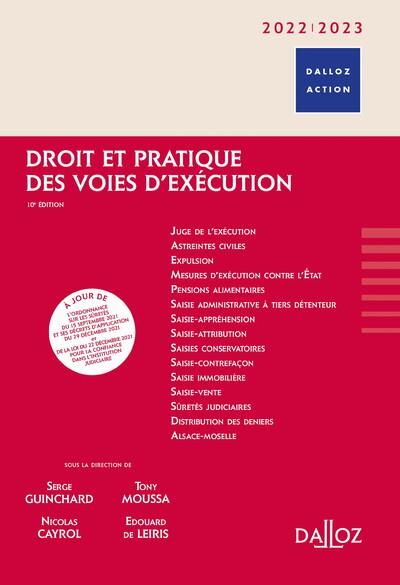 Emprunter Droit et pratique des voies d'exécution. Edition 2022-2023 livre