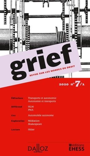 Emprunter Grief N° 7/1/2020 livre