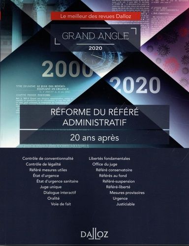 Emprunter Réforme du référé administratif : 20 ans après. Edition 2020 livre