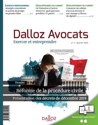 Emprunter Dalloz Avocats, exercer et entreprendre. Réforme de la procédure civile. Présentation des décrets de livre