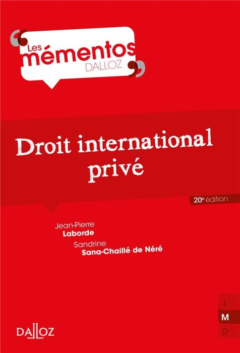 Emprunter Droit international privé. 20e édition livre