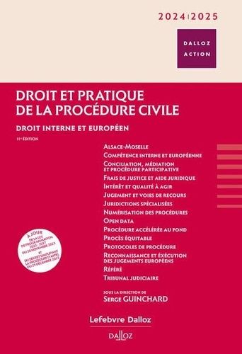 Emprunter Droit et pratique de la procédure civile. Droit interne et européen, Edition 2024-2025 livre