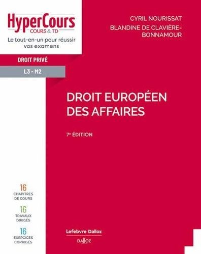 Emprunter Droit européen des affaires. 7e édition livre