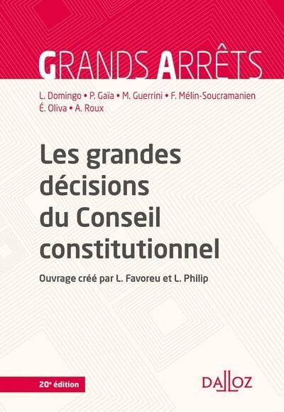 Emprunter Les grandes décisions du Conseil constitutionnel. 20e édition livre