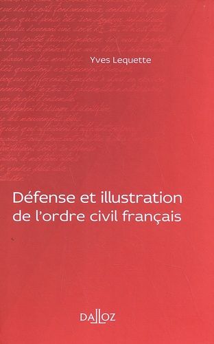 Emprunter Défense et illustration de l'ordre civil français livre