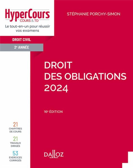 Emprunter Droit des obligations. Droit civil 2e année, Edition 2024 livre