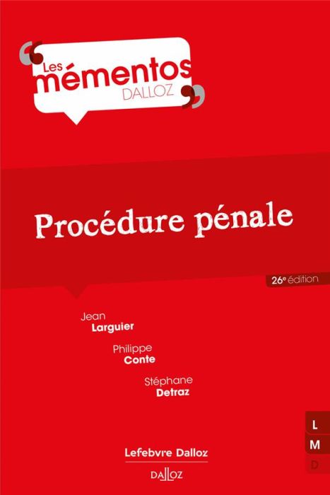 Emprunter Procédure pénale. 26e édition livre