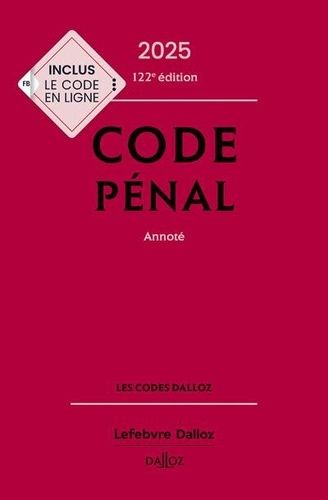 Emprunter Code pénal. Annoté, Edition 2025 livre