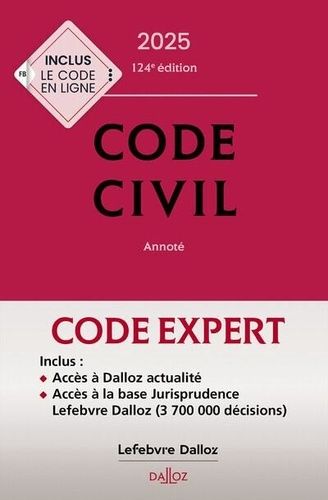 Emprunter Code civil. Annoté, Edition 2025 livre