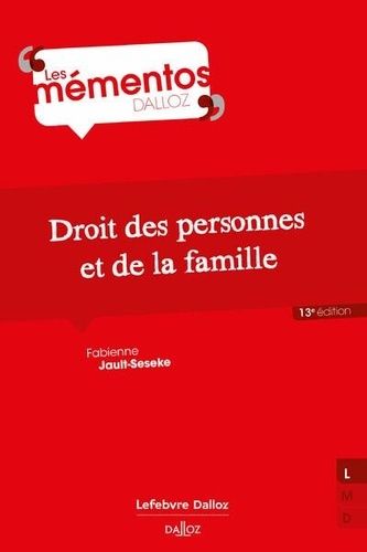 Emprunter Droit des personnes, de la famille et des incapacités. 13e édition livre