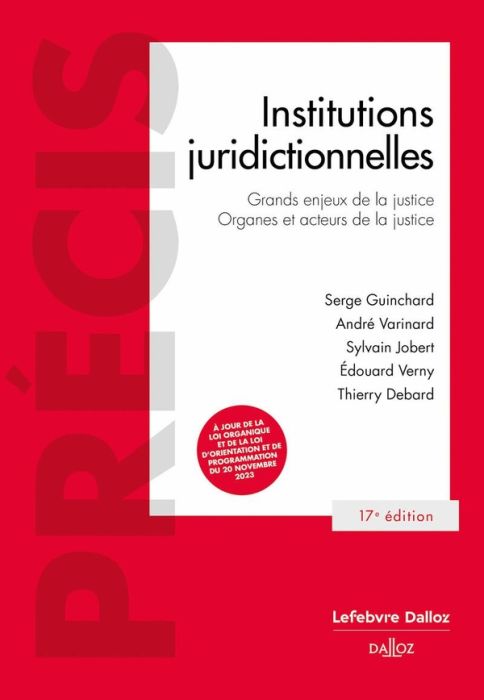 Emprunter Institutions juridictionnelles. 17e édition livre