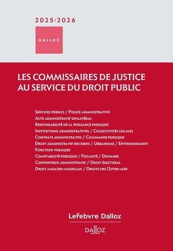 Emprunter Les commissaires de justice au service du droit public. Edition 2025-2026 livre