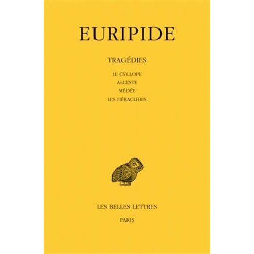 Emprunter Tragédies. Tome 1, Le cyclope, Alceste, Médée, Les Héraclides, Edition bilingue français-grec ancien livre