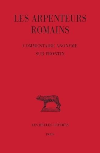 Emprunter Commentaire anonyme sur Frontin livre