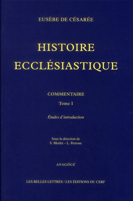 Emprunter Histoire ecclésiastique, commentaire. Tome 1 : Etudes d'introduction livre