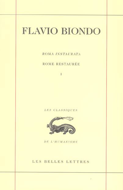 Emprunter Rome restaurée. Tome 1, Livre 1, édition bilingue français-latin livre