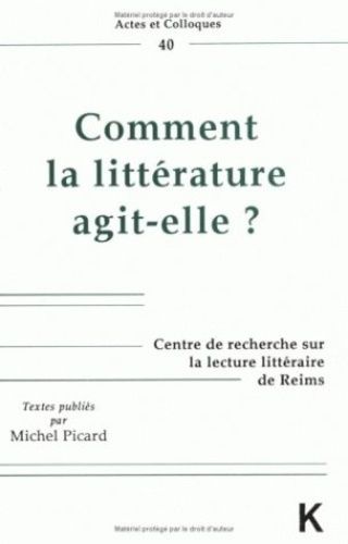 Emprunter Comment la littérature agit-elle ? livre