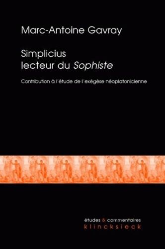 Emprunter Simplicius lecteur du Sophiste. Contribution à l'étude de l'exégèse néoplatonicienne tardive livre