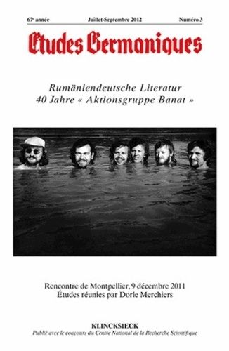 Emprunter Etudes Germaniques N° 267, 3/2012 : Rumäniendeutsche Literatur 40 Jahre 