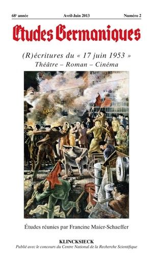 Emprunter Etudes Germaniques N° 270, 2/2013 : (R)écritures du 