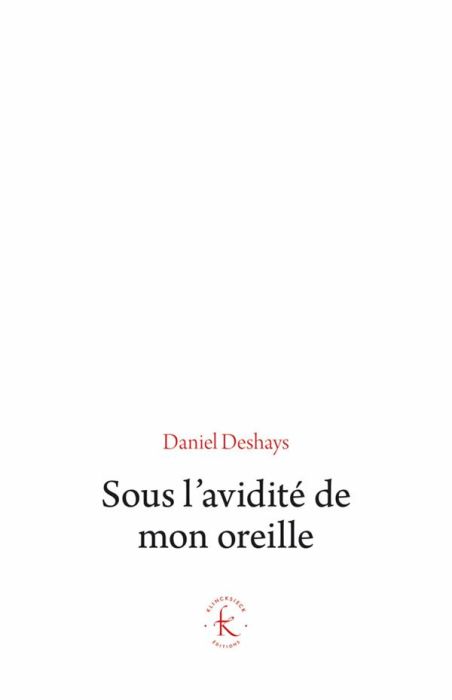 Emprunter Sous l'avidité de mon oreille. Le paradigme du sonore livre