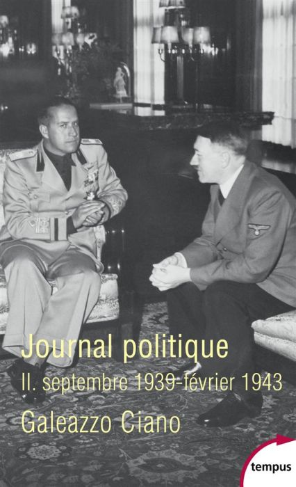 Emprunter Journal politique. Tome 2, septembre 1939-février 1943 livre