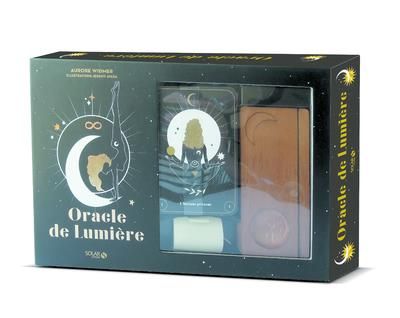 Emprunter Oracle de lumière. Coffret avec 48 cartes, 1 livret d'interprétation, 1 support de cartes et 1 bougi livre