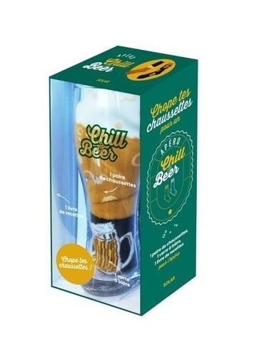 Emprunter Chope tes chaussettes pour un apéro Chill & Beer. Coffret avec 1 paire de chaussettes et 1 verre à b livre