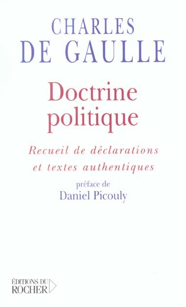 Emprunter Doctrine politique. Recueil de déclarations et textes authentiques livre