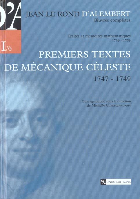 Emprunter Premiers textes de mécanique céleste (1747-1749) livre