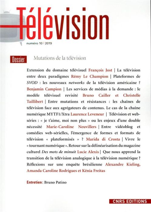 Emprunter Télévision N° 10/2019 : Mutations de la télévision livre