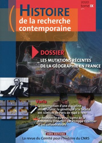 Emprunter Histoire de la recherche contemporaine Tome 9 N° 1/2020 : Les mutations récentes de la géographie en livre