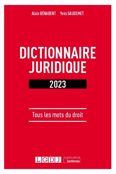 Emprunter Dictionnaire juridique 2023 livre