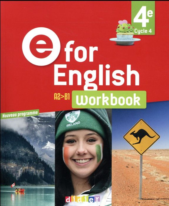 Emprunter Anglais 4e cycle 4 workbook E for english livre