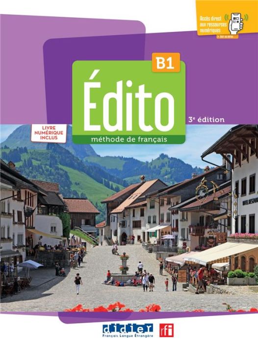 Emprunter Edito B1. Livre numérique inclus, 3e édition livre