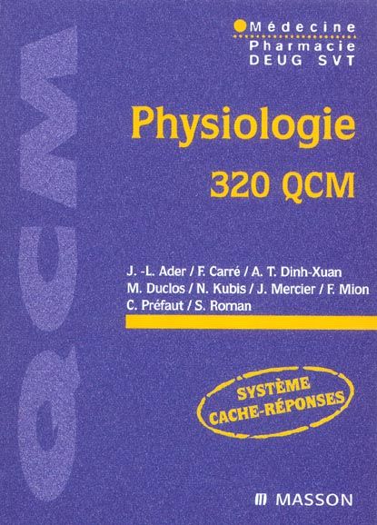 Emprunter Physiologie. 320 QCM livre