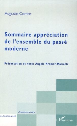 Emprunter Sommaire appréciation de l'ensemble du passé moderne livre